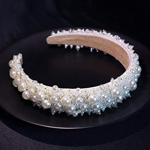 Diademas De Perlas Para Mujer, Con Diamantes De Imitación