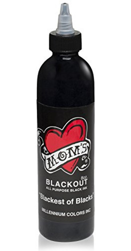 Tinta Para Tatuaje Millenium Mom's Blackout Tattoo Ink Color