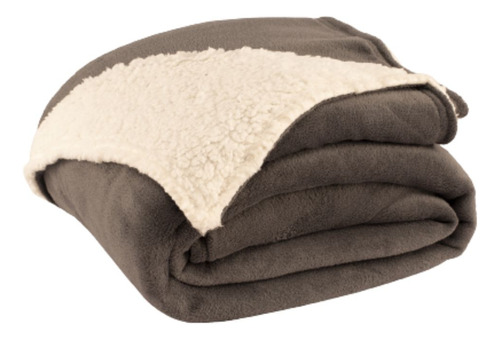 Cobertor Canada Vilela Enxovais Dupla Face Solteiro 1 Peça Cor Cinza