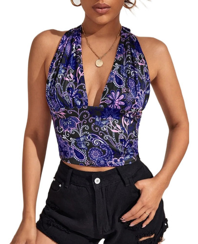 Crop  Tops Halter  Importado Shein