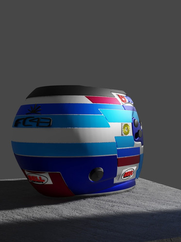 Mate Casco Franco Colapinto Alpine 2025 - 3d Colapinto 2025 Colapinto 2025