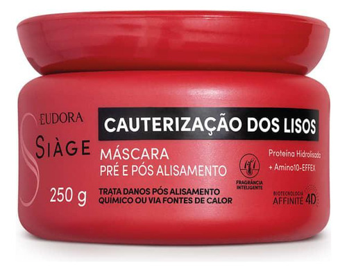 Máscara Capilar Siàge Cauterização Dos Lisos 250g