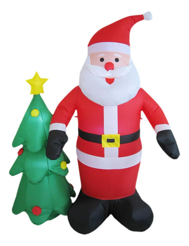 6 Pés Natal Inflável Papai Noel Presente De Feriado À