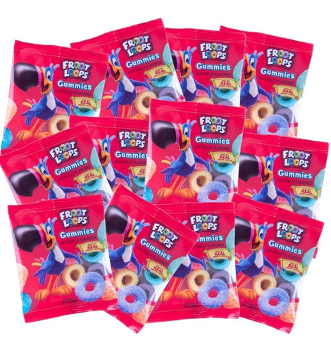 Gomitas Froot Loops Kellogg's 21 Bolsitas Nuevo Importado