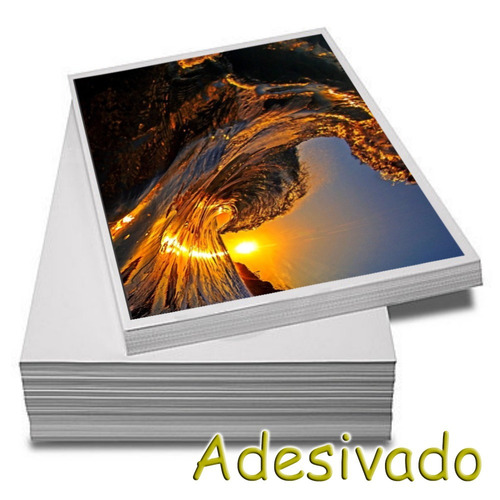Imagem 1 de 6 de Papel Fotográfico Adesivo A4 Glossy 115g  100 Folhas Premium