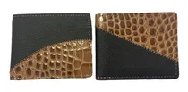 Comprar 2 Billeteras De Cuero De Hombre Pack X 2 Billeteras Campo