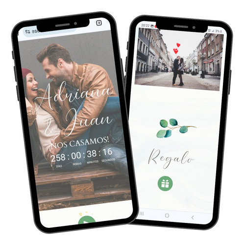 Invitacion Web De Boda Elegante Confirmar Asistencia