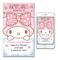 Comprar Tarjetas Invitaciones Digitales Personalizadas My Melody
