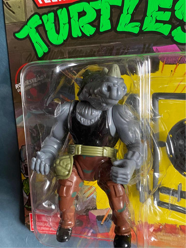 Tmnt Playmates Rocksteady Bebop Y Destructor Figuras Tortuga (Usado)
