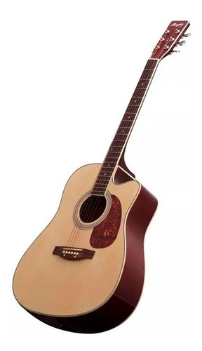 Violão eletroacústica Tagima Memphis MD 18 para destros natural madeira técnica satin
