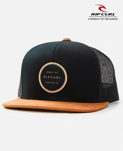 Gorra Rip Curl Modelo Trucker Routine Negro Marron Importada