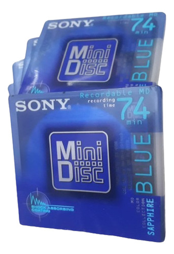 5 Md's Sony Blue 74 Minutos Novos Lacrados :)