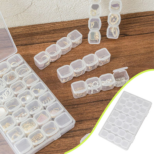 Caja De Almacenamiento De Joyas Transparente Para Ensamblaje