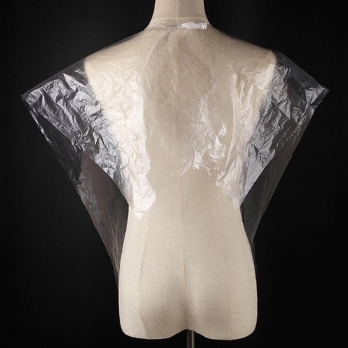 250pcs Capas De Corte De Pelo Desechables Transparentes .