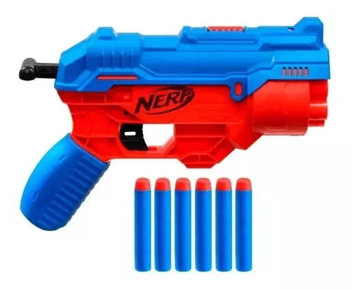 Lançador Nerf Arminha De Brinquedo Pistola Dardos Tambor