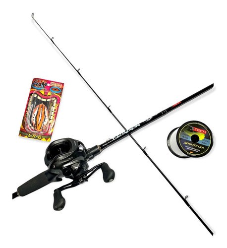 Combo Caña Tech Baitcasting+reel Lexus+ca Multi Tech+señuelo