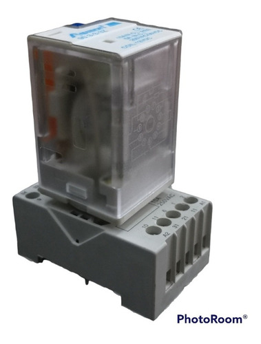 Relé Relay Encapsulado 11 Pin Con Base Coil 12vdc 10a (Usado)