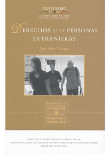 Libro.- Derechos De Las Personas Extranjeras