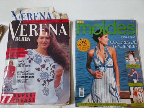 Revista  Verena Burda Y Moldes Vintage Lote