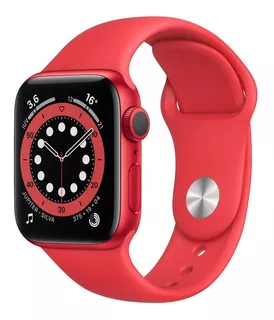 Apple Watch Series 6 (GPS) - Caixa de alumínio (PRODUCT)RED de 40 mm - Pulseira esportiva (PRODUCT)RED