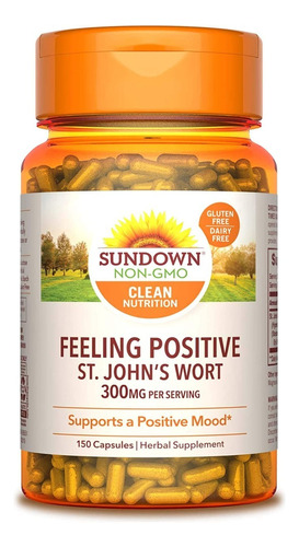 Sundown | St Johns Wort | 300mg | 150 Caps | Humor Positivo