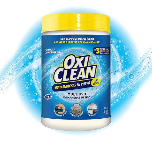 Quitamanchas En Polvo Multiusos Oxiclean 2 Piezas 2kg C/u