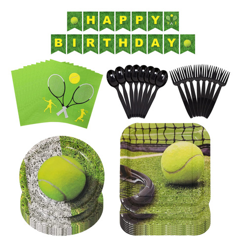 Paquetes De Suministros Para Fiestas De Tenis (101 Piezas Pa