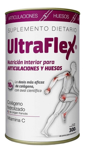 Imagen 2 de 2 de Suplemento en polvo Ultraflex colágeno sabor limón pote de 300g