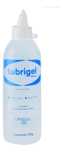 Carbogel Lubrigel lubrificante intimo neutro base de agua sabor neutro 250 mL