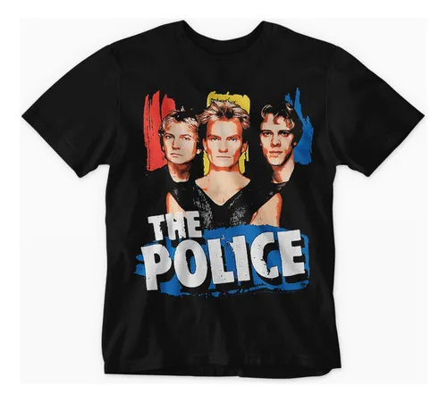 Camiseta New Wave Pop Rock Reggae Rock The Police C5