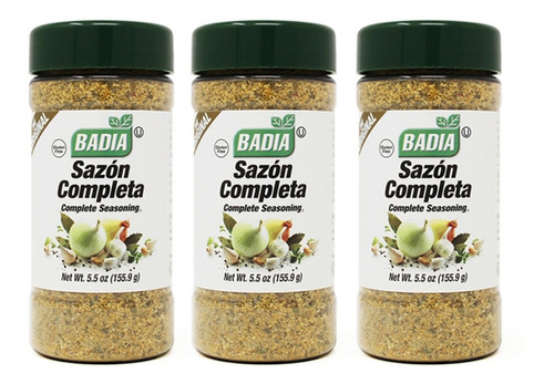 Sazon Completa 155 Gr Badia Especias Sin Tacc Combo Pack X3