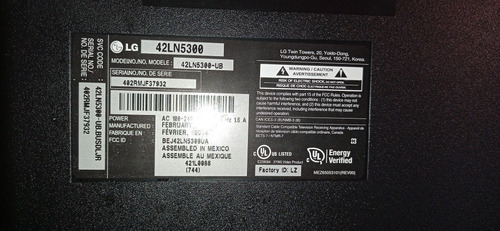 Imagen 8 de 9 de Televisor 42 Full Hd LG 42ln5300 Nuevo Pantalla Partida