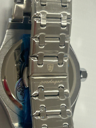 Reloj Poedagar Octagon! Hombre Acero Moderno Lujoso