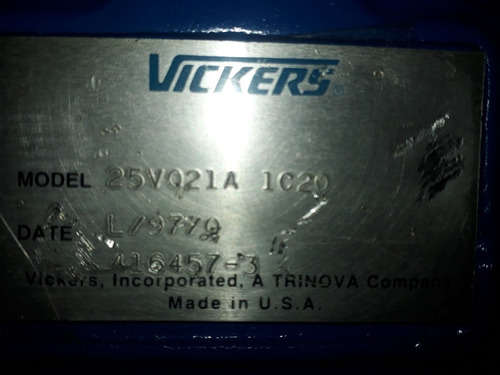 Imagen 3 de 4 de Oferta Bomba Hidraulica Vickers 21 Gal Eje Estriado O Liso