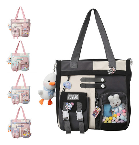 Bolsos De Mensajero Para Mujer, Estilo Kawaii Universitario,