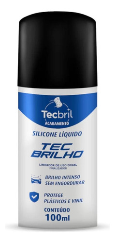 Silicone Liquido Tecbril 100ml Acabamento Brilho Intenso