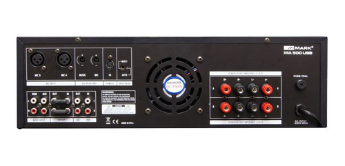 Imagen 3 de 4 de Amplificador Con Reproductor. 2 X 150w Mark Ma 500 Usb