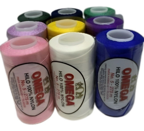 12 Hilo Omega 100% Nylon No 5 Hamacas, Tejidos Color Color Color