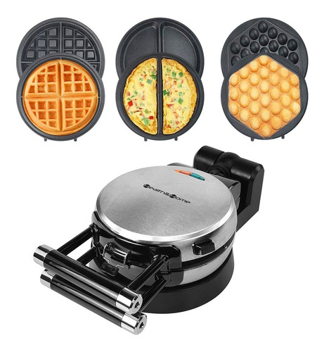 Salud Y Hogar 3 En 1 Maker Waffle Maker Maker Fabricant...