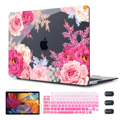 Cissook Funda Floral Para Macbook Air De 13 Pulgadas 2020 20