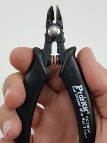 Imagen 4 de 7 de Pinza Alicate Corte Al Ras Presicion Proskit Electronica