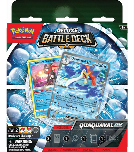 Juego De Cartas Coleccionables Pokémon Quaquaval Deluxe Batt