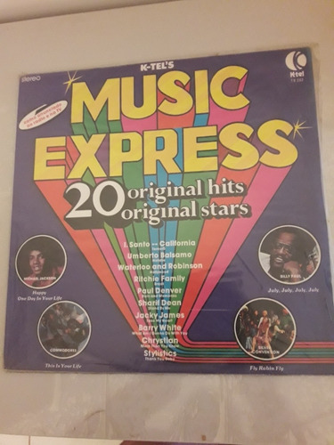 Lp K-tel's Music Express Michael Comodores Silver Convetion