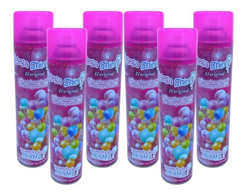 6 Piezas De Abrillantador De Globos Mega Shine 570ml