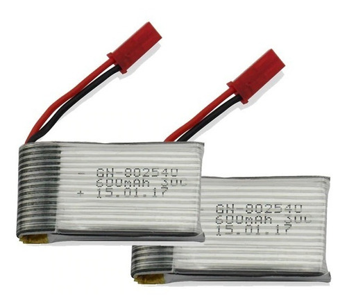 Baterias Lipo Fullymax 3,7v-600mha P/modelos Rc 45x25x7mm