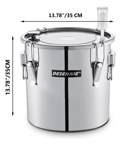 Kit Destilador Alcohol Desennie Shine Still 30l Acero