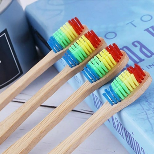 Imagem 8 de 9 de Escova De Dentes De Bambu (5 Unidades)