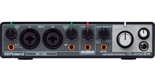 Interface De Audio Roland 2 Canais Rubix 24 Para Gravação