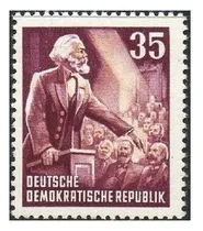 Comprar Estampillas Alemania Ddr 1953 - 70 Años Muerte Carlos Marx 2