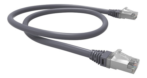 Patch Cord Gigalan Cat6a 3,0m Blindado Cinza Furukawa